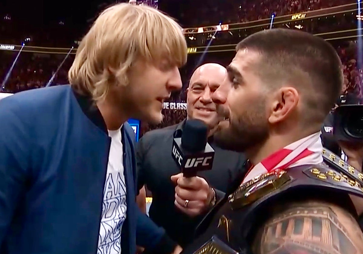 Paddy Pimblett e Ilia Topuria, cara a cara en Las Vegas