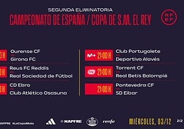El Betis ya conoce el horario del partido de Copa del Rey contra el Torrent