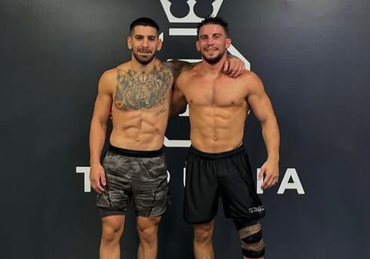 Nico Medina, junto a Ilia Topuria