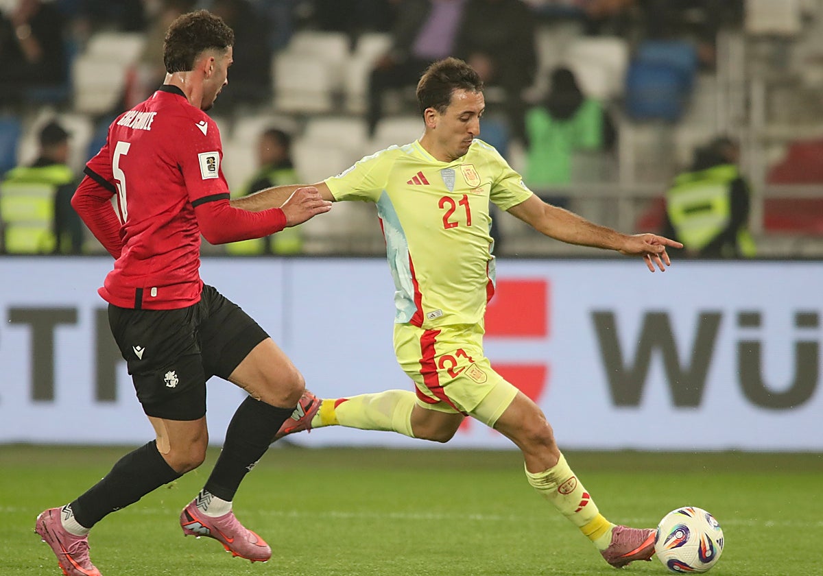 Oyarzabal, en el partido ante Georgia