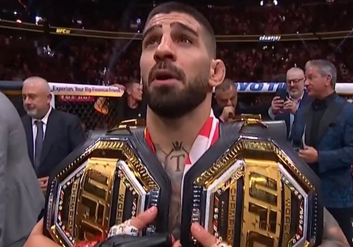 Ilia Topuria, tras proclamarse doble campeón