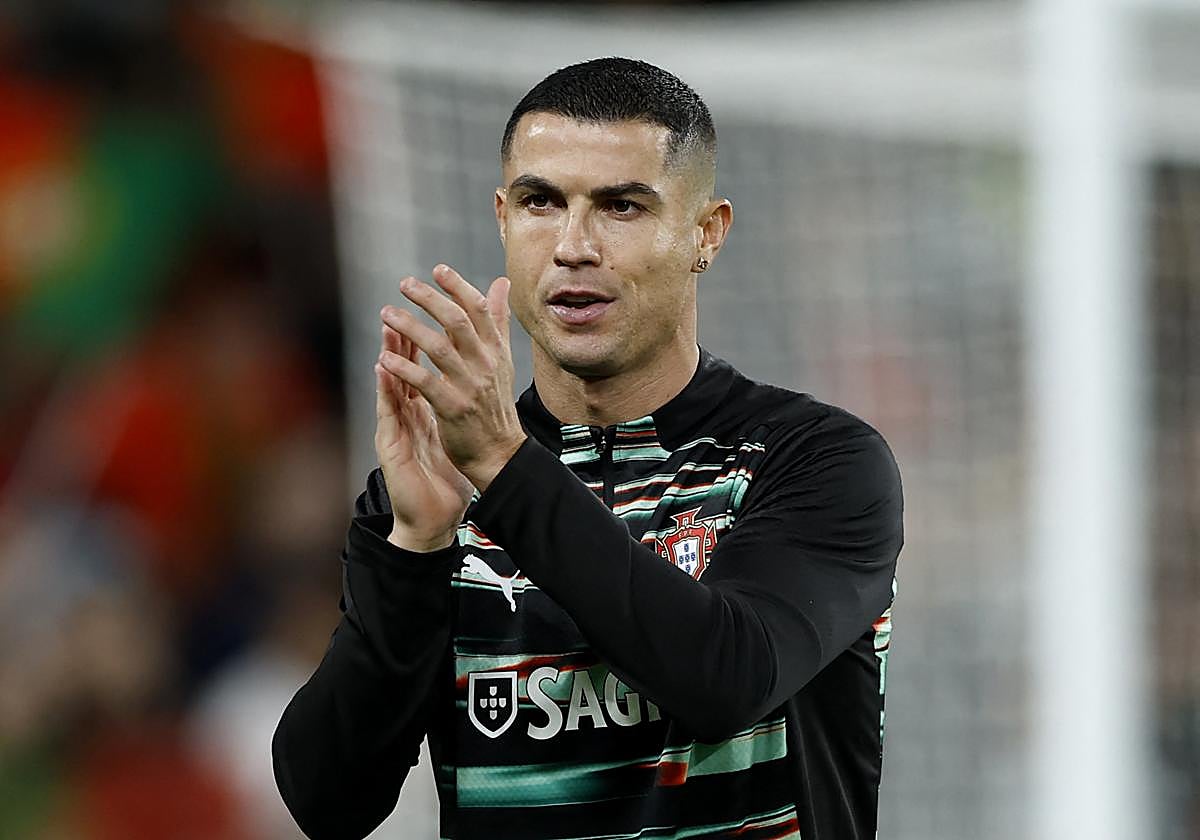 Cristiano Ronaldo, durante un partido de Portugal.