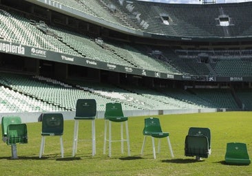 El Betis pone a la venta los asientos y las redes de las porterías del Villamarín: precios y fecha para abonados