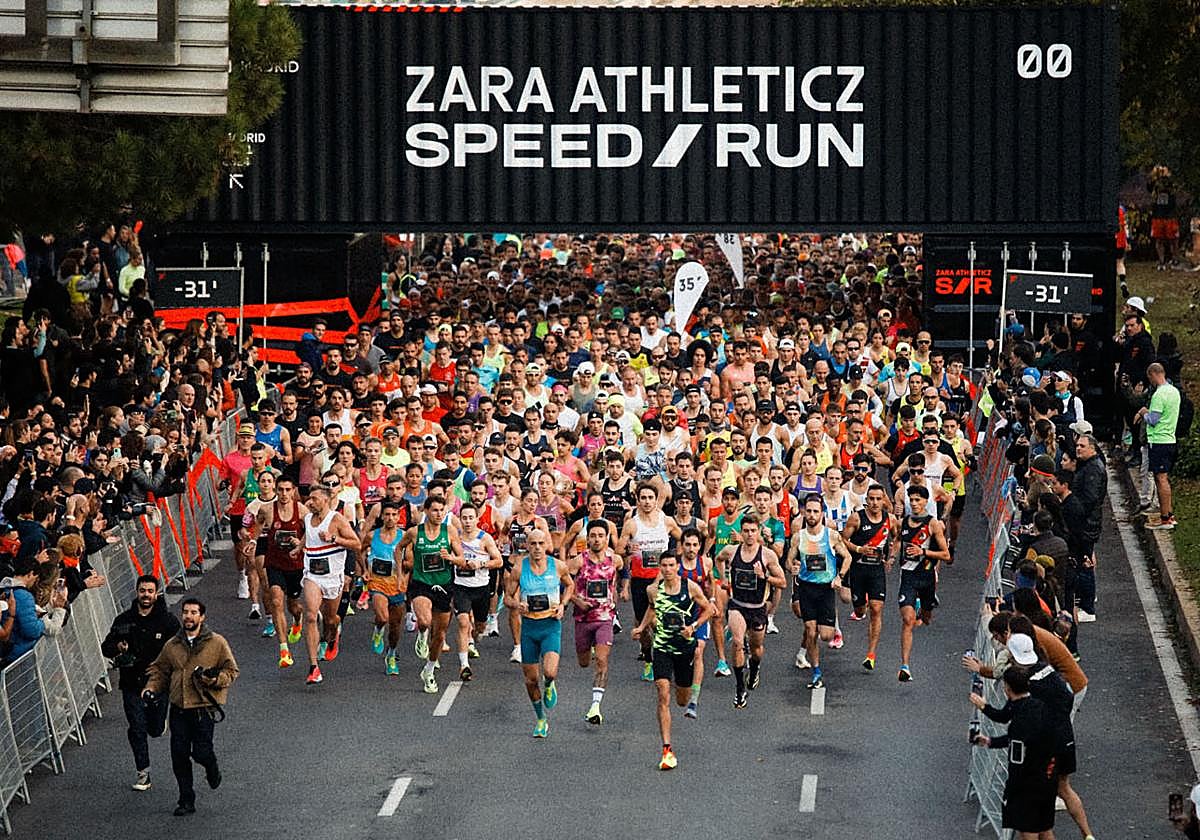 Salida de la Zara Speed Run en su primera edición en 2024