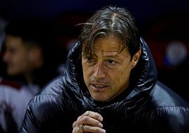 Matías Almeyda, durante el Extremadura - Sevilla