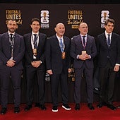 La expedición española en el sorteo del Mundial celebrado en Washington