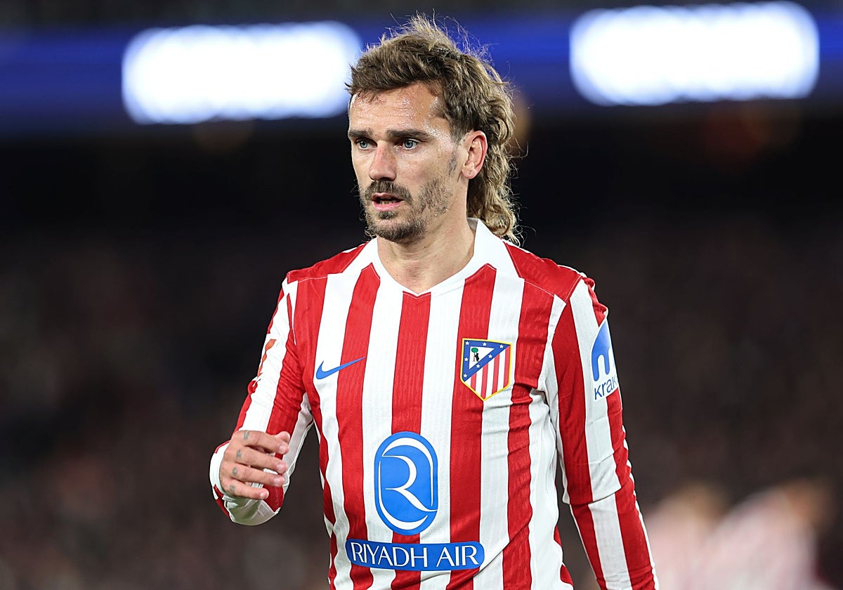 Griezmann, durante el partido contra el Barcelona