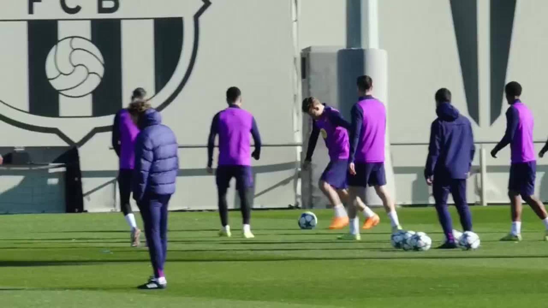 El Barça ultima su partido de Champions contra el Eintracht