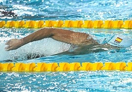 Hugo González, en la final de 200 metros libres de los Europeos de piscina corta