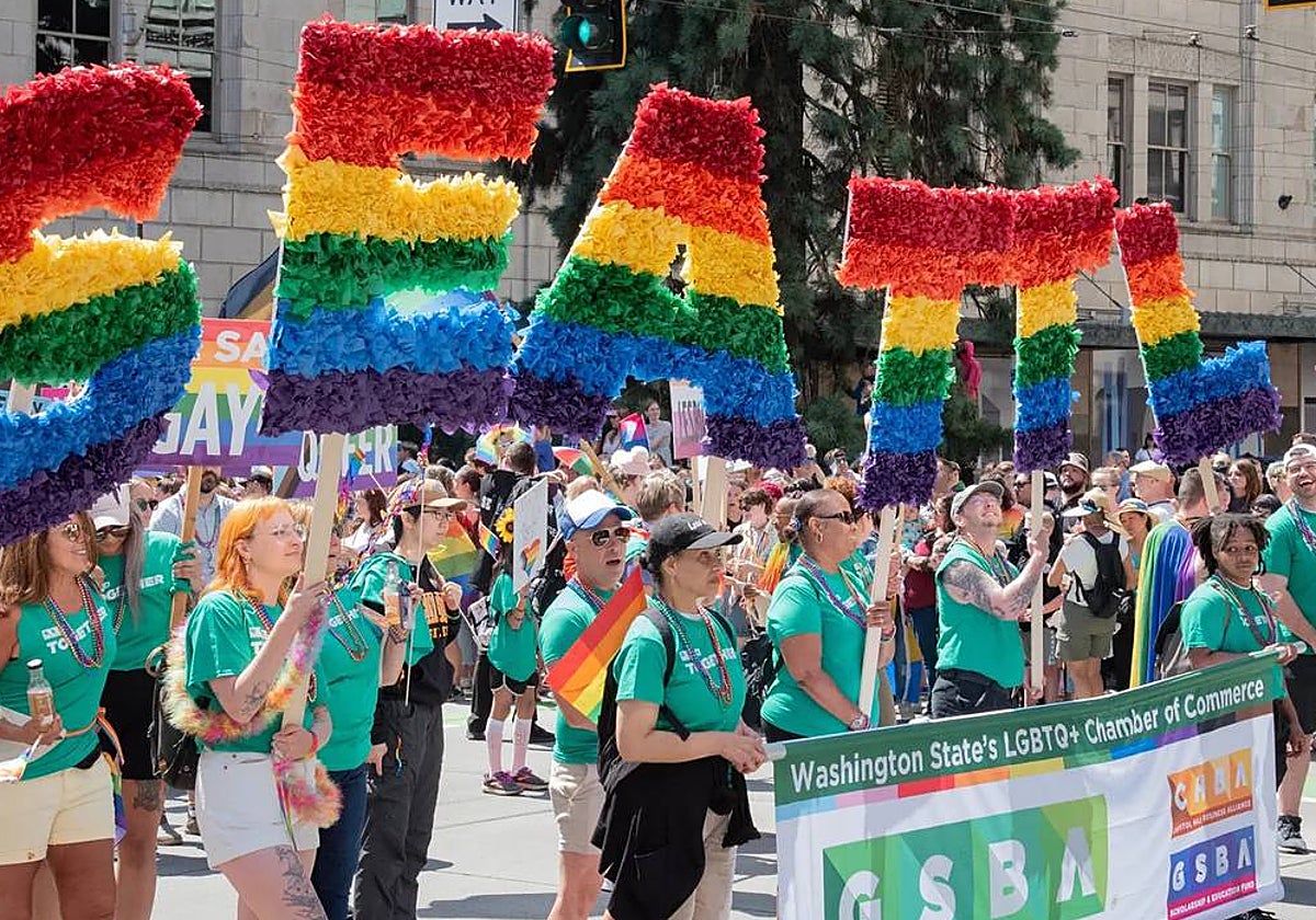 Celebración del Orgullo en Seattle