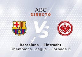 Barcelona - Eintracht, estadísticas del partido de Champions