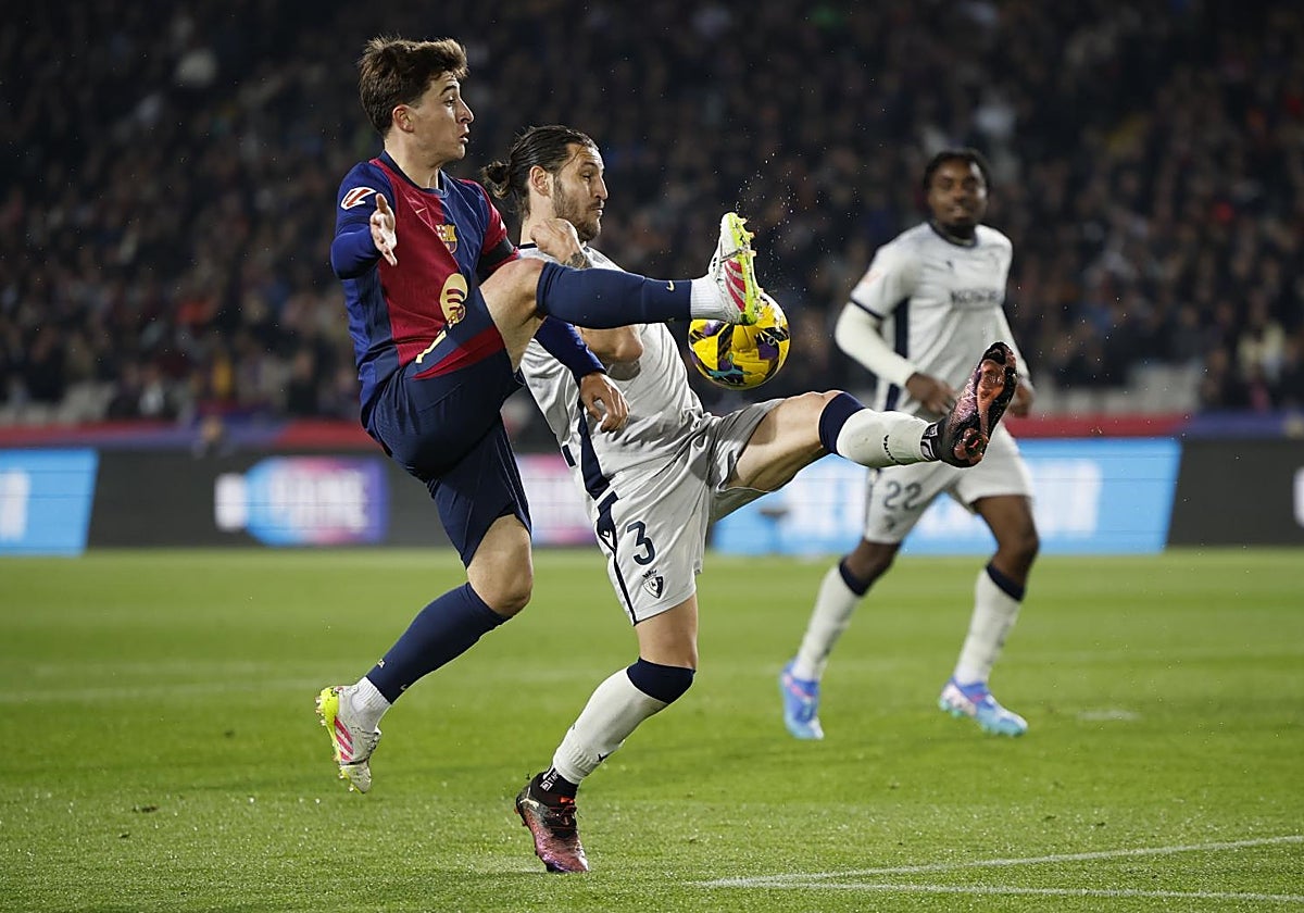Image of the match that Barcelona and Osasuna played last season