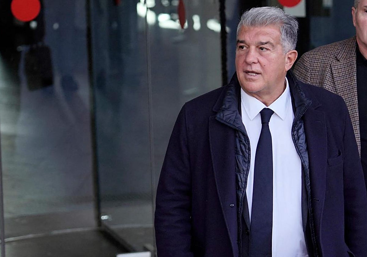Laporta, el pasado 12 de diciembre tras declarar en el juzgado