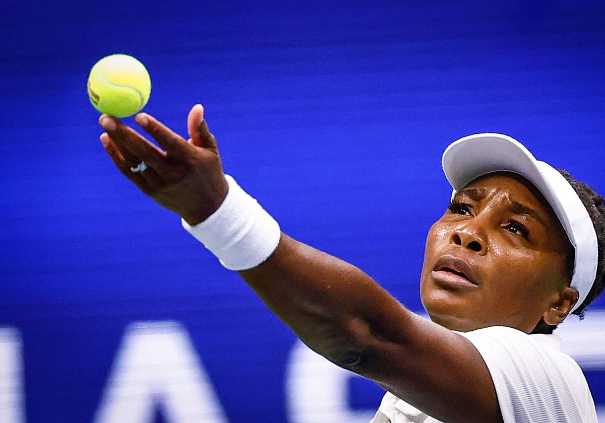 Venus Williams, durante el US Open 2025
