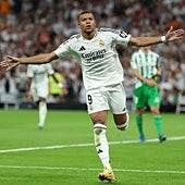 Imagem - A vitória do Real Madrid sobre o Bétis por 2 a 0 foi alcançada graças a dois gols do francês, o segundo de pênalti, que estreou no Santiago Bernabéu como artilheiro do Real Madrid.