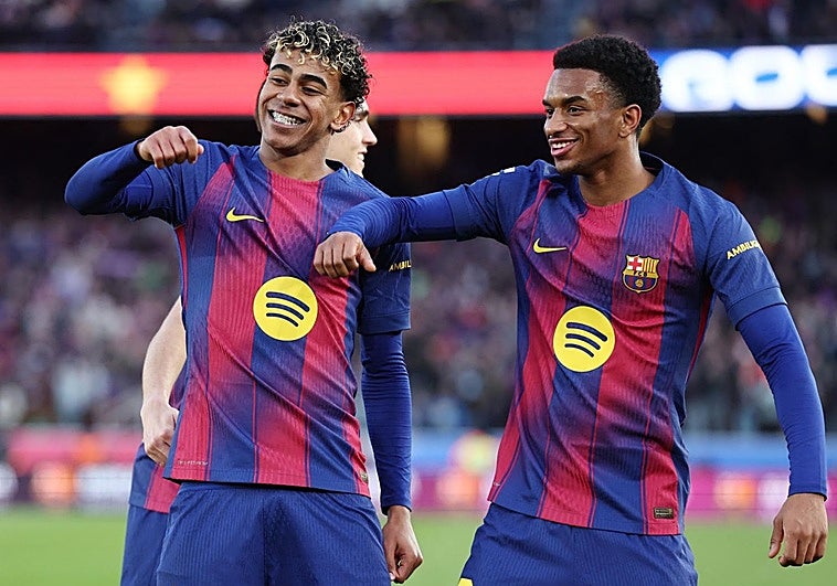 El Barça gana con dos golazos de Lamine y Bernal