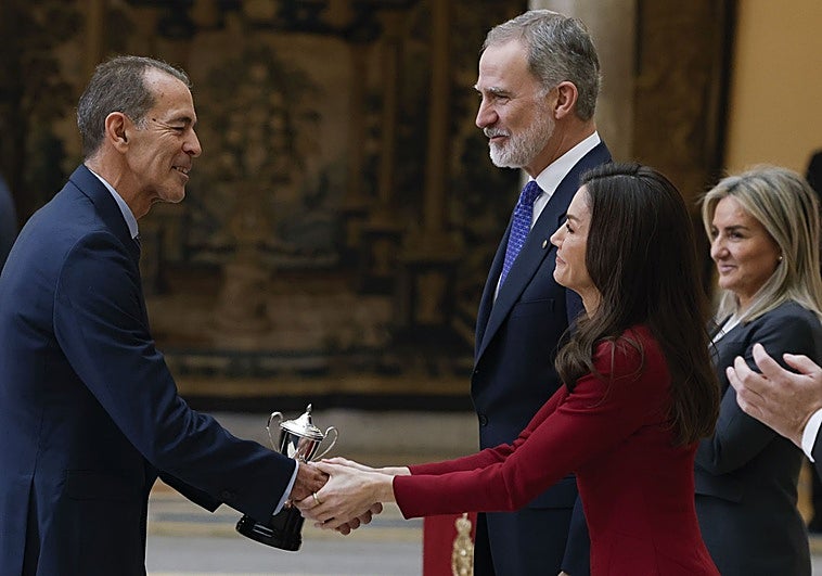 Rodri, Aitana Bonmatí, Álvaro Martín and María Pérez receive the National Sports Awards