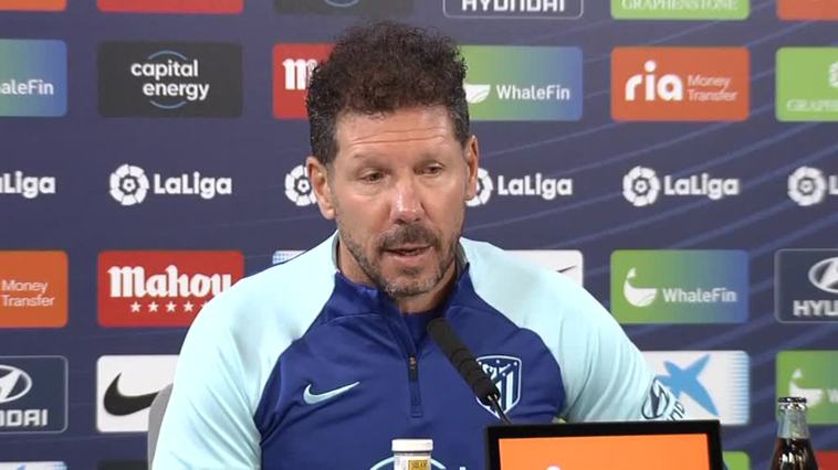 Simeone: "Veo un Barcelona que me gusta mucho, ha crecido desde la llegada de Xavi enormemente"