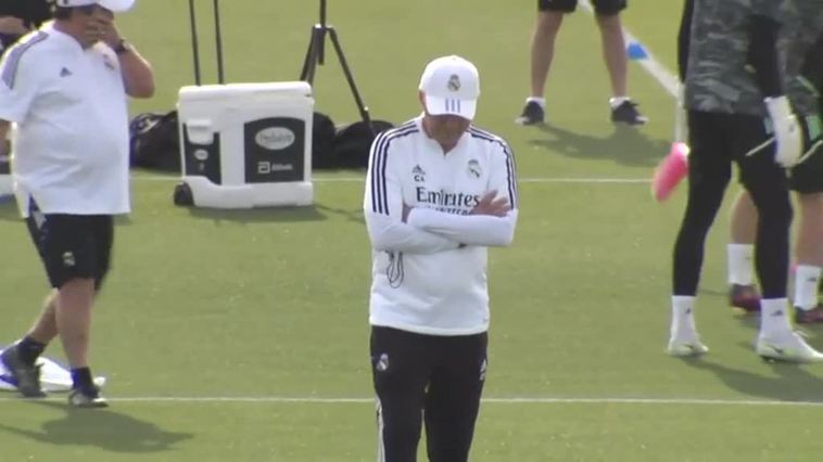 Último entrenamiento del Real Madrid antes de recibir al City
