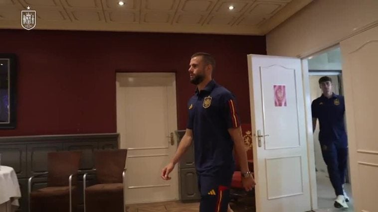 La selección española, concentrada antes de medirse a Italia