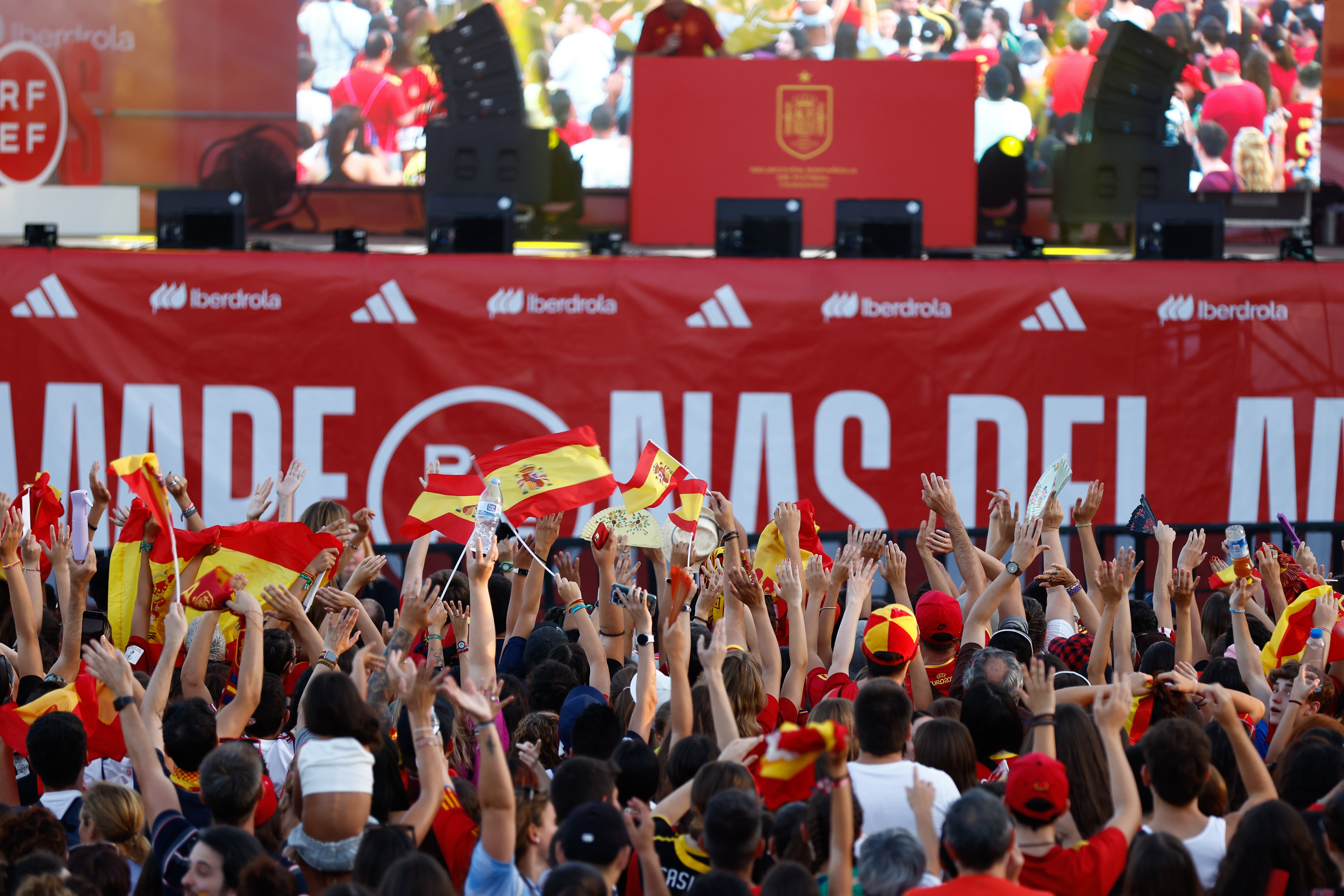 La celebración de las campeonas del mundo, en imágenes