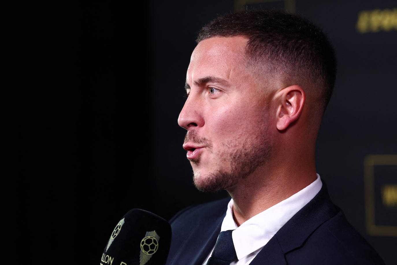 El exfutbolista belga Eden Hazard, antes de la gala del Balón de Oro 2023.