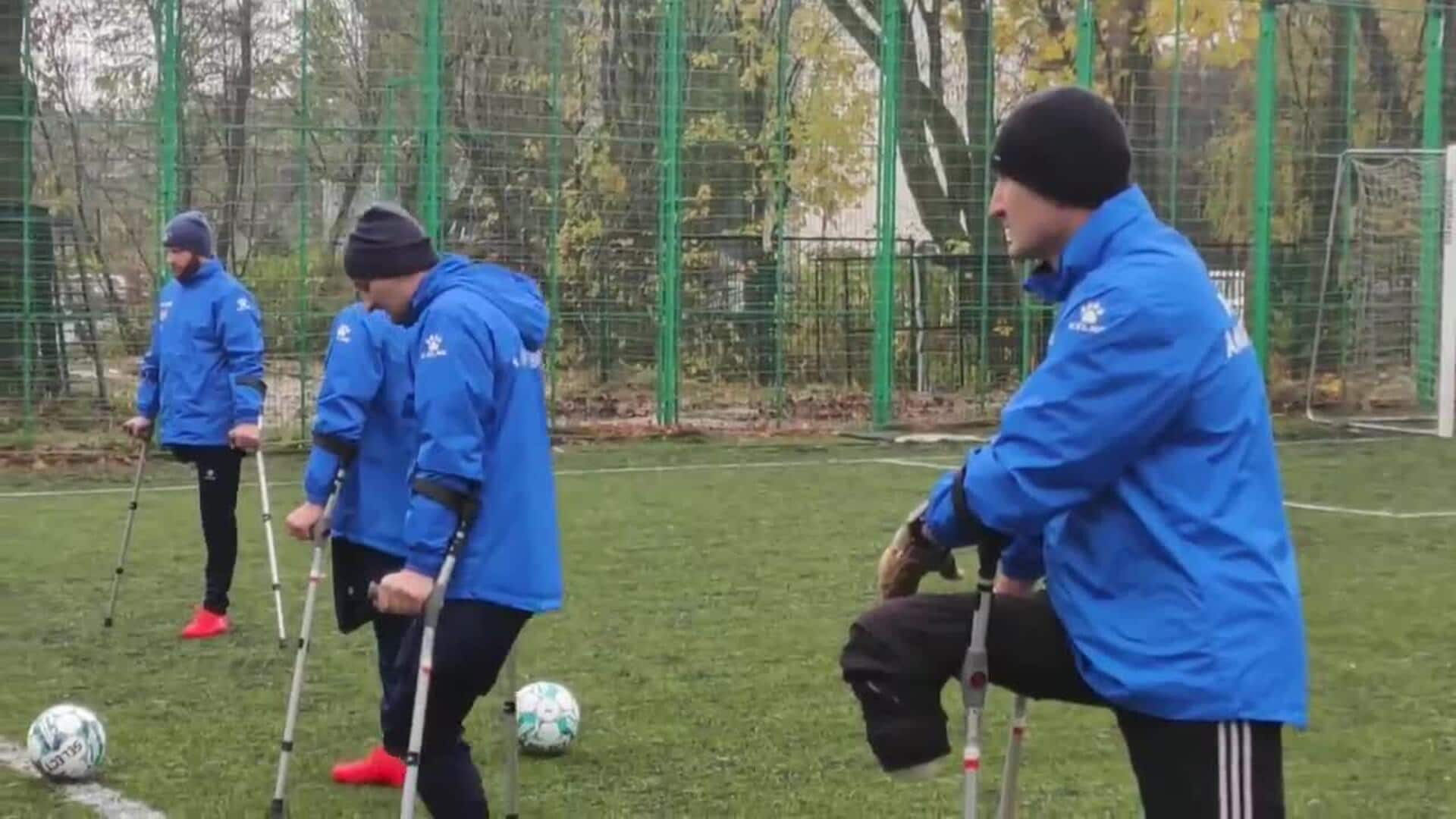 Se crea en Leópolis un equipo de fútbol de soldados ucranianos amputados