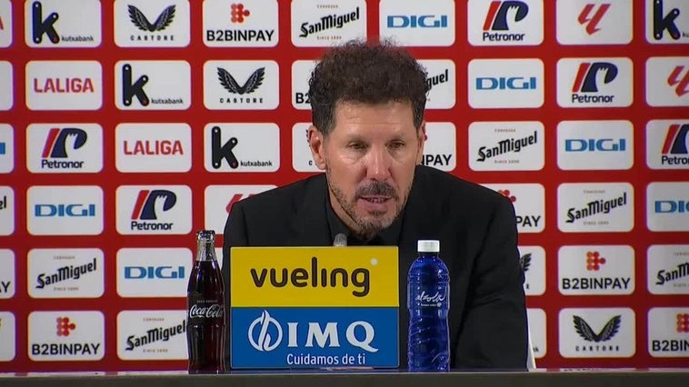 Simeone: "Correa hizo una vez más de las suyas; me pone muy contento"