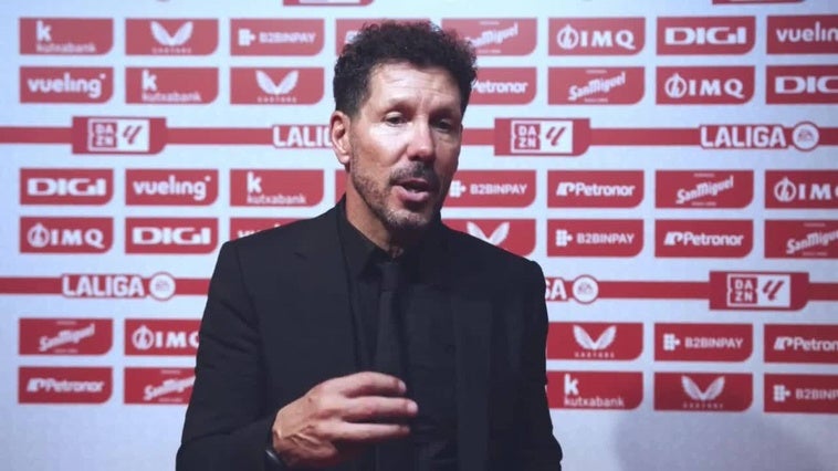 Simeone: En el segundo tiempo teníamos la sensación de que podíamos ganar el partido