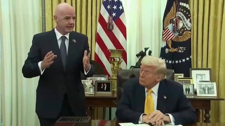 Infantino le dice a Trump que Estados Unidos puede ganar el Mundial de 2026