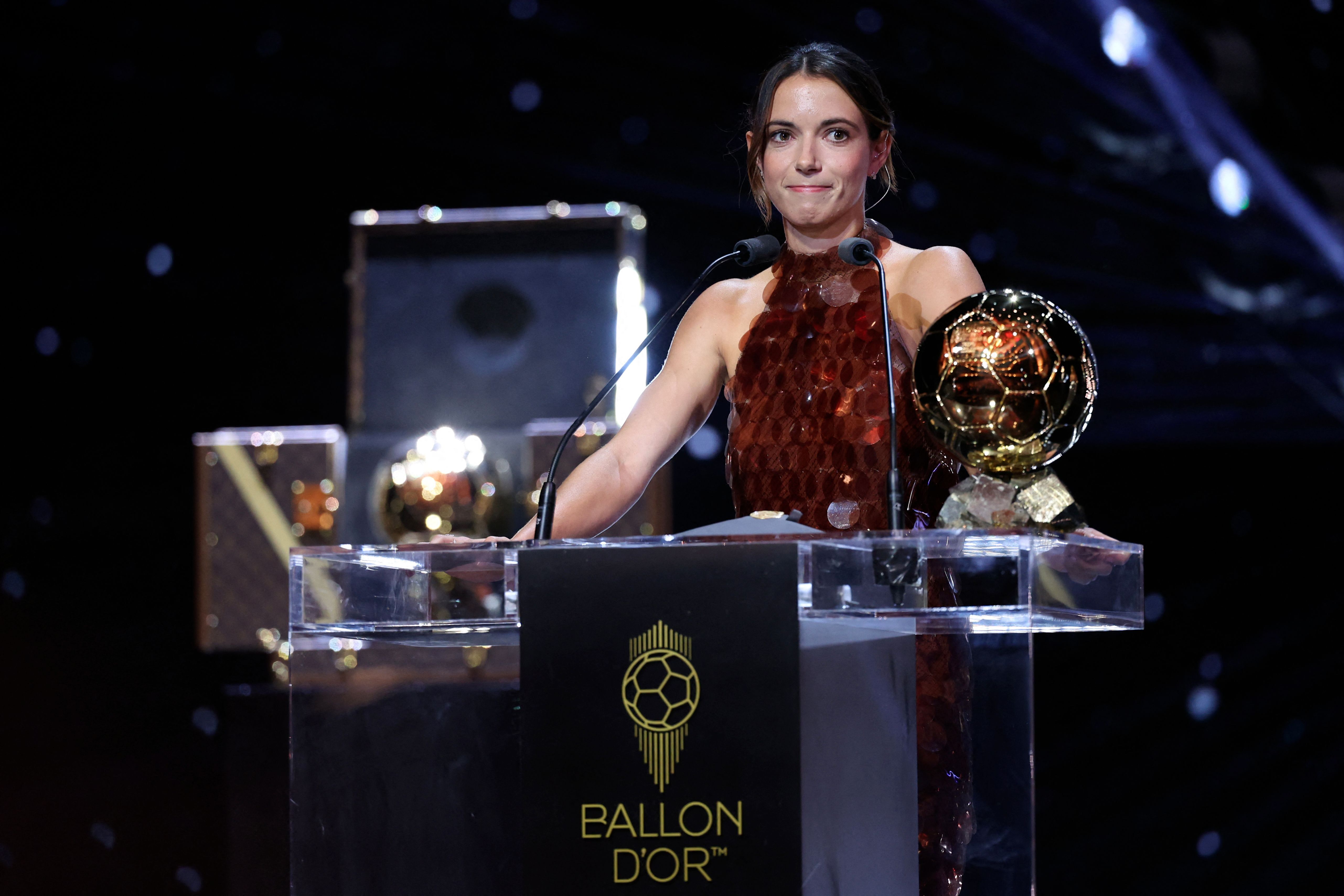 La futbolista del FC Barcelona Aitana Bonmatí, ganadora del Balón de Oro 2025.