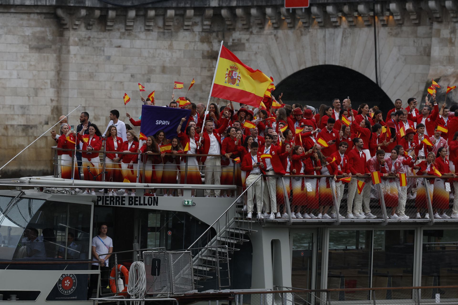 Delegación española preparada para comenzar su recorrido