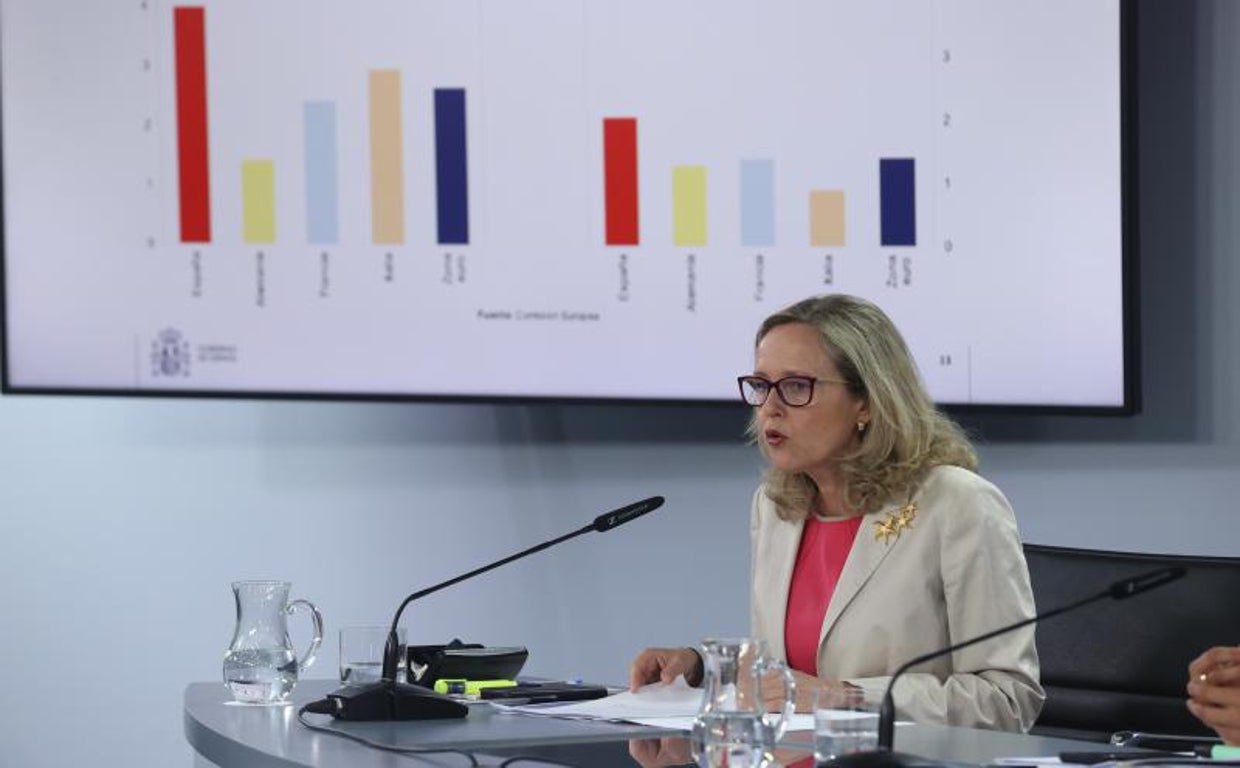 La vicepresidenta primera del Gobierno, Nadia Calviño