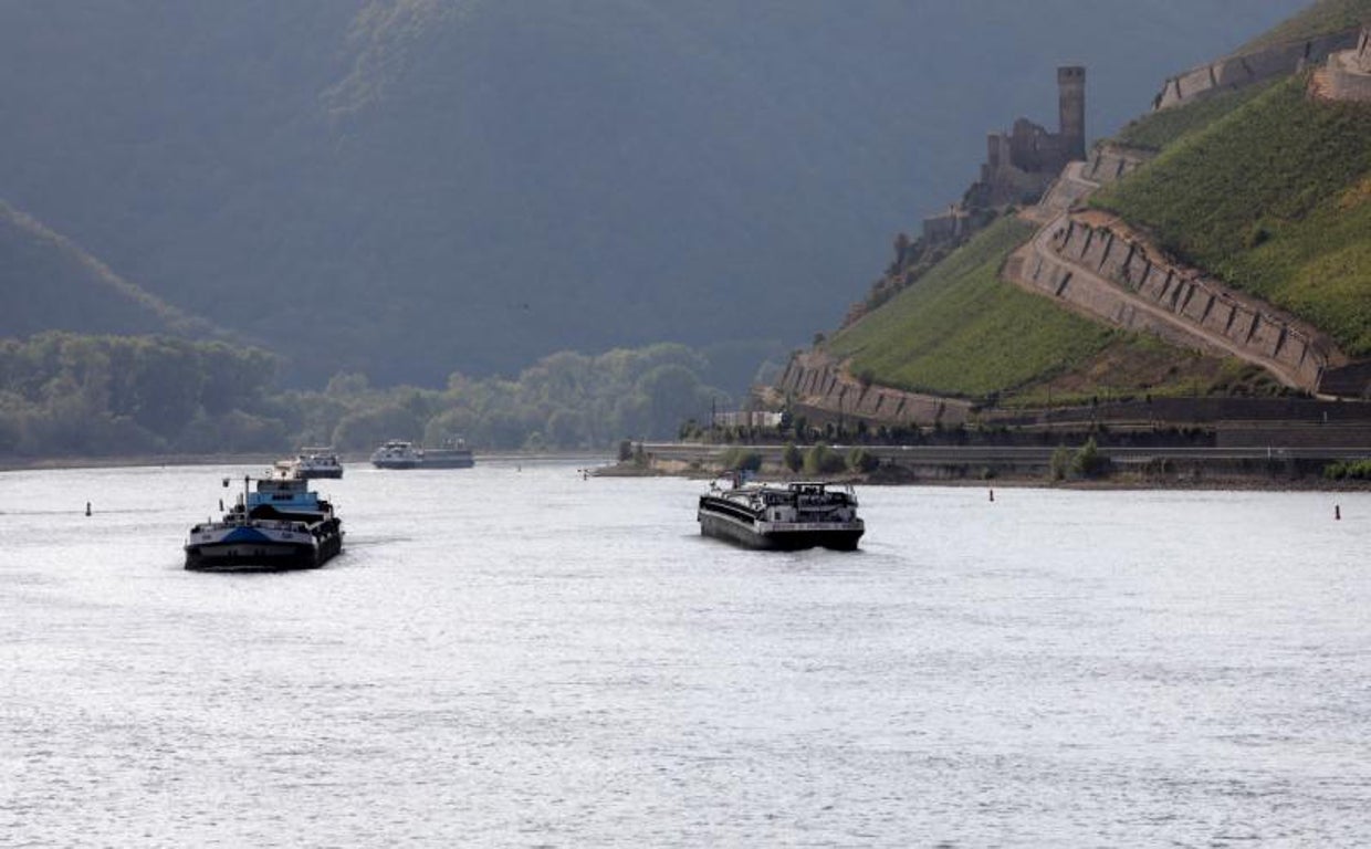 La sequía obstruye el comercio fluvial y aboca a Alemania a una recesión más dura