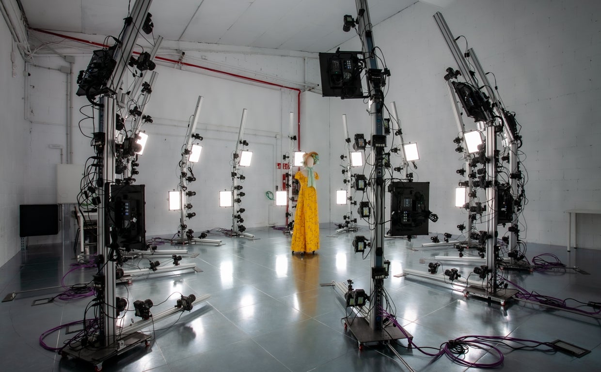 El estudio de fotogrametría de Peris Digital Services que se encuentra en su sede de Algete (Madrid)