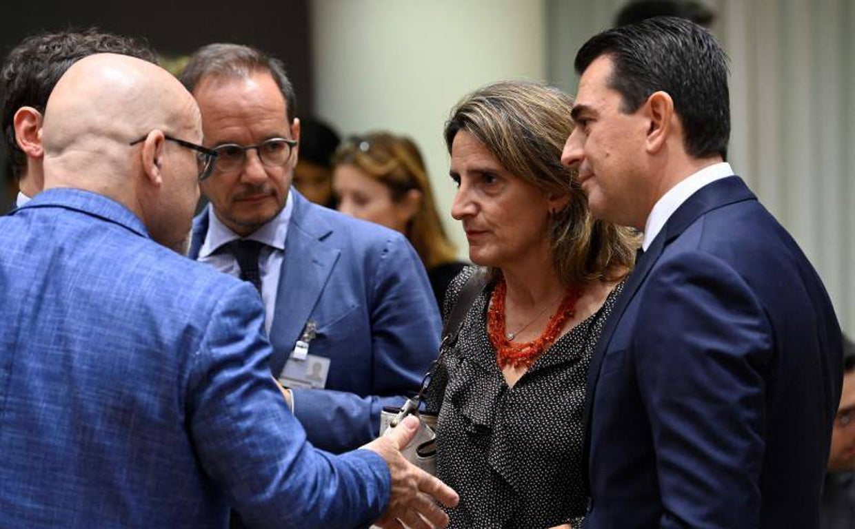 Teresa Ribera en la reunión de ministros de energía europeos