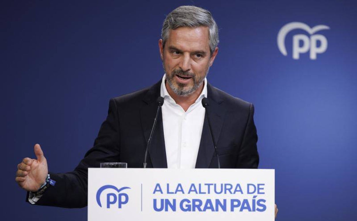 El vicesecretario económico del PP, Juan Bravo