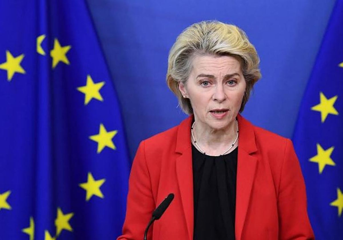 La presidenta de la Comisión Europea Ursula von der Leyen
