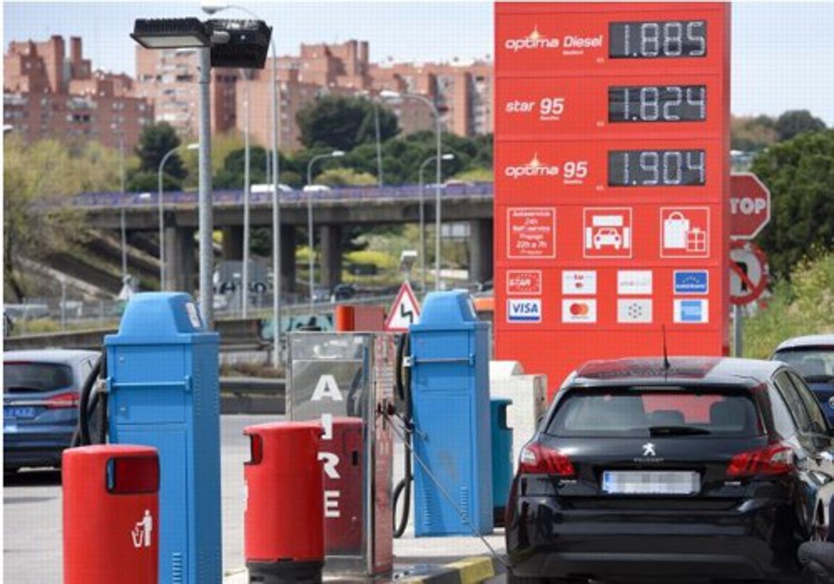 Imagen de un surtidor de combustible