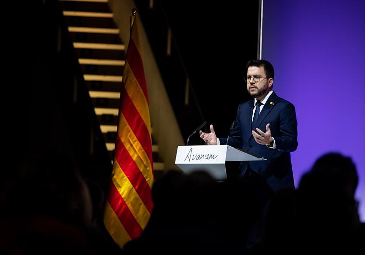 El presidente de la Generalitat de Cataluña, Pere Aragonés