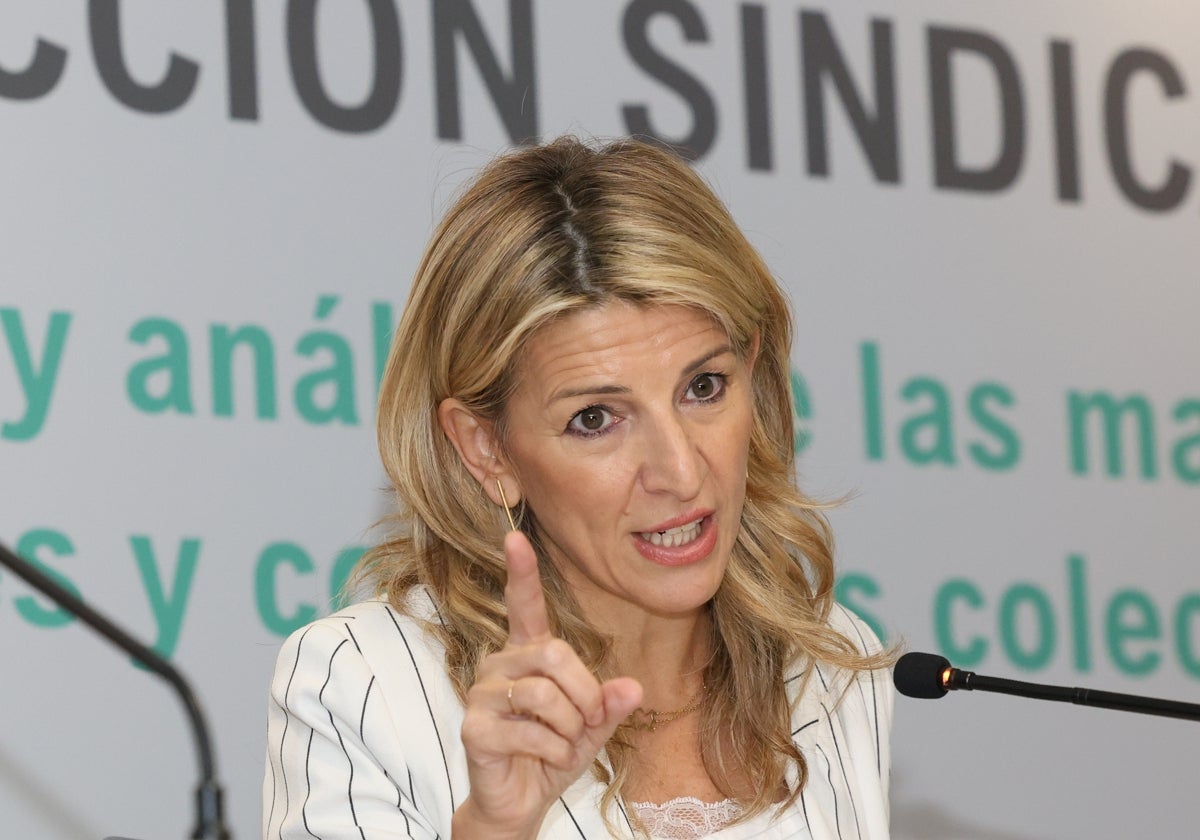 La vicepresidenta segunda y ministra de Trabajo y Economía, Yolanda Díaz
