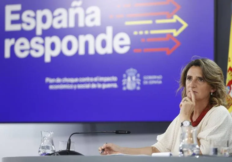 La vicepresidenta tercera del Gobierno y ministro de Transición Ecológica, Teresa Ribera