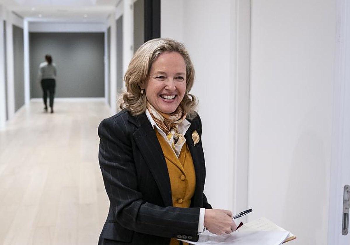 La vicepresidenta primera del Gobierno, Nadia Calviño