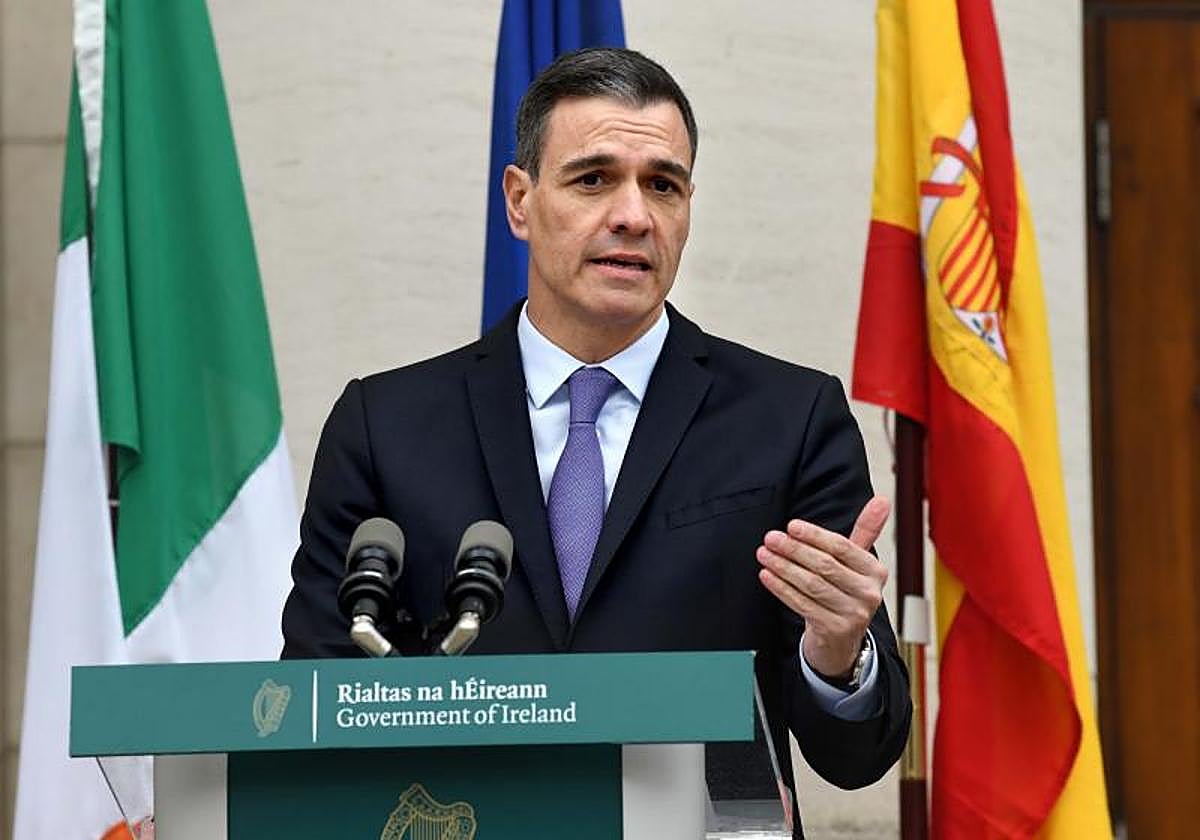 El presidente del Gobierno, Pedro Sánchez