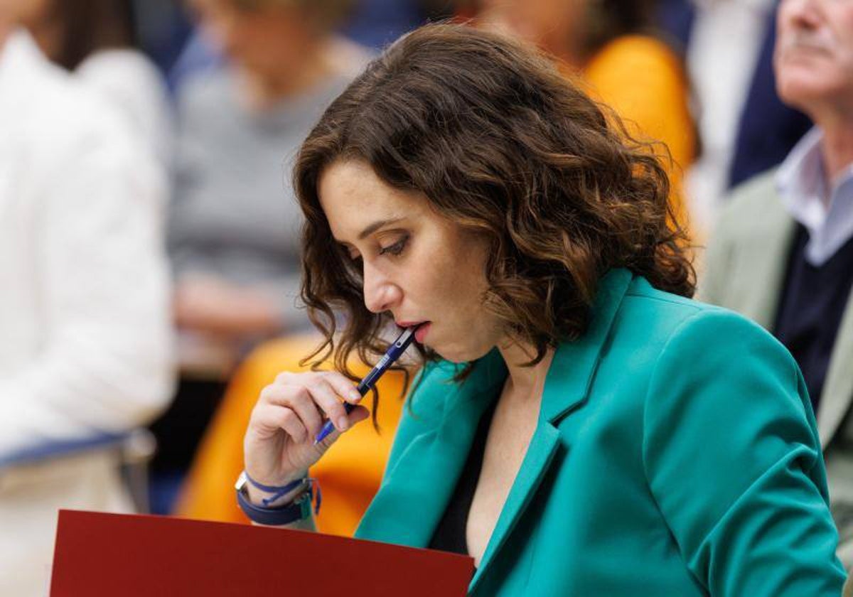 La presidenta de la Comunidad de Madrid, Isabel Díaz Ayuso