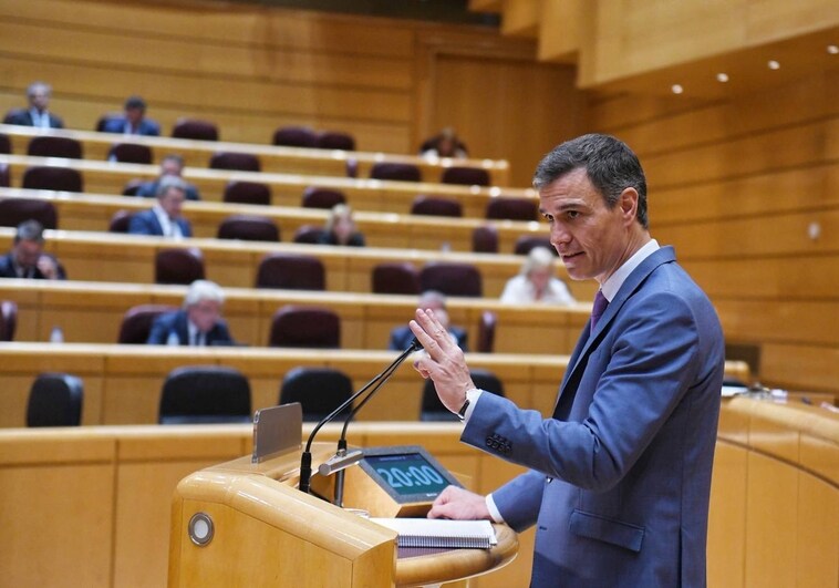 Pedro Sanchez, Head of Government, in the Senate