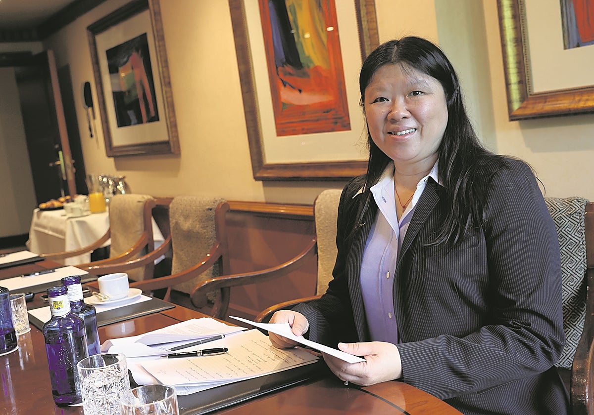 Patty Chang-Chien, en un momento de la entrevista con ABC