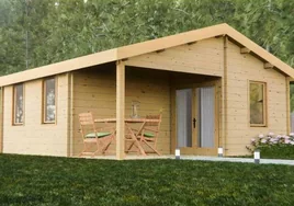 Esta es la casa prefabricada con porche y terraza que cuesta menos de 10.000 euros