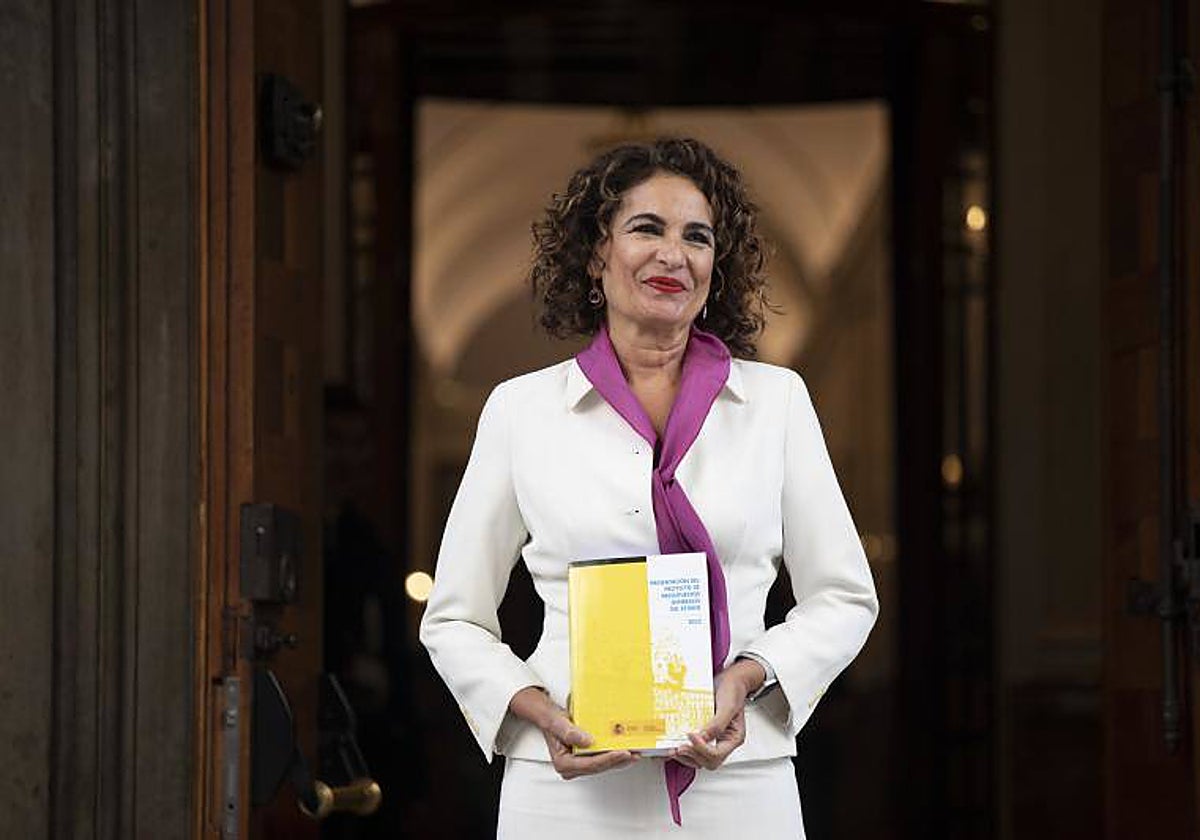 La ministra de Hacienda, María Jesús Montero, el día de la presentación de los PGE 2023