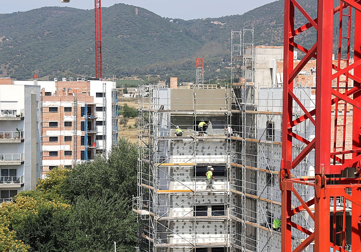 Bloques de viviendas en construcción